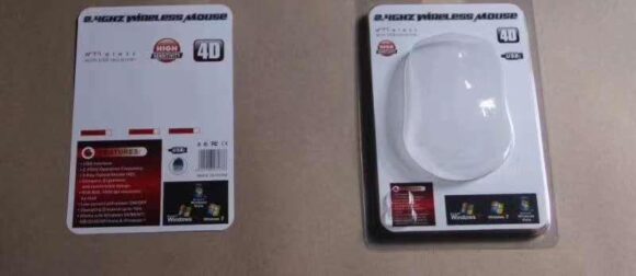 2.4 4D APPLE SHAPE HP WIRELESS MOUSE