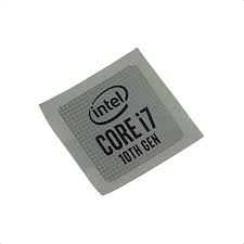 Intel Core i7 10th Gen Sticker