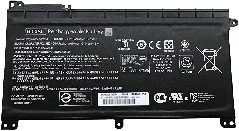 ON03XL B103XL BI03XL HP Pavilion X360 M3 13-U000 13U139TU 13U016TU TPN-W118 HSTNN-UB6W Z1D28PA New Original Battery