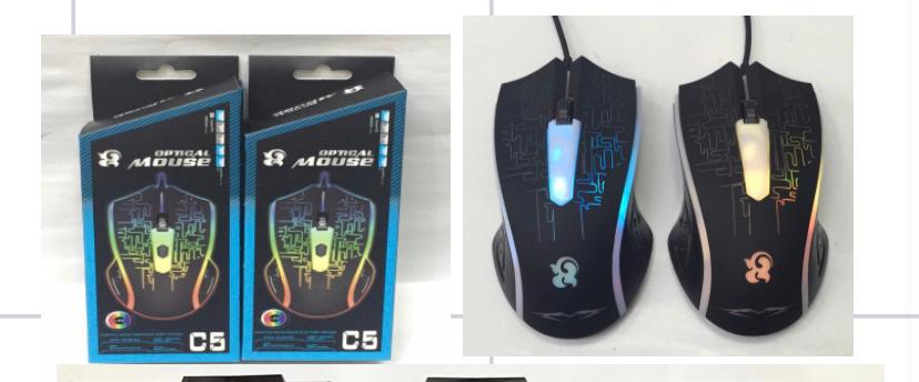C5 Wired Gaming Mouse With Light