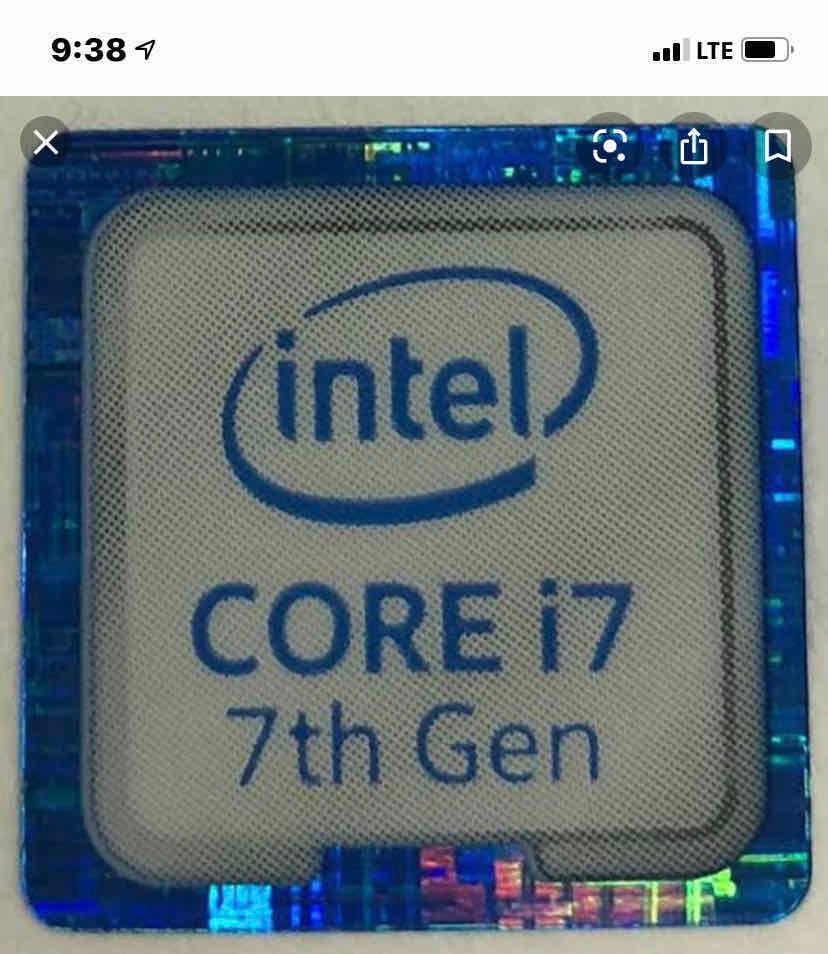 i7 sticker 7th Gen
