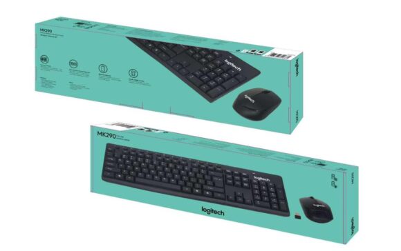 K290 LOGITECH WIRELESS COMBO KEYBOARD AND MOUSE