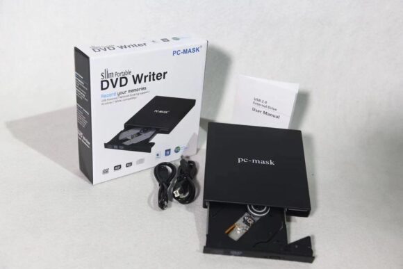 Slim portable DVD Writer External PC-Mask