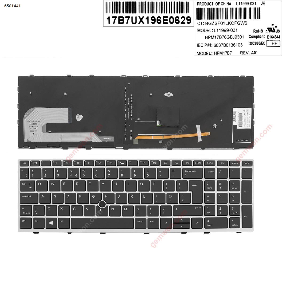 Hp 850-G5 850-g6 Laptop Keyboard Light