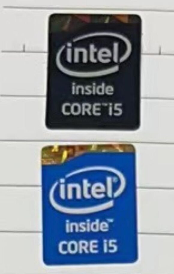 i5  4th gen intel inside sticker no-8