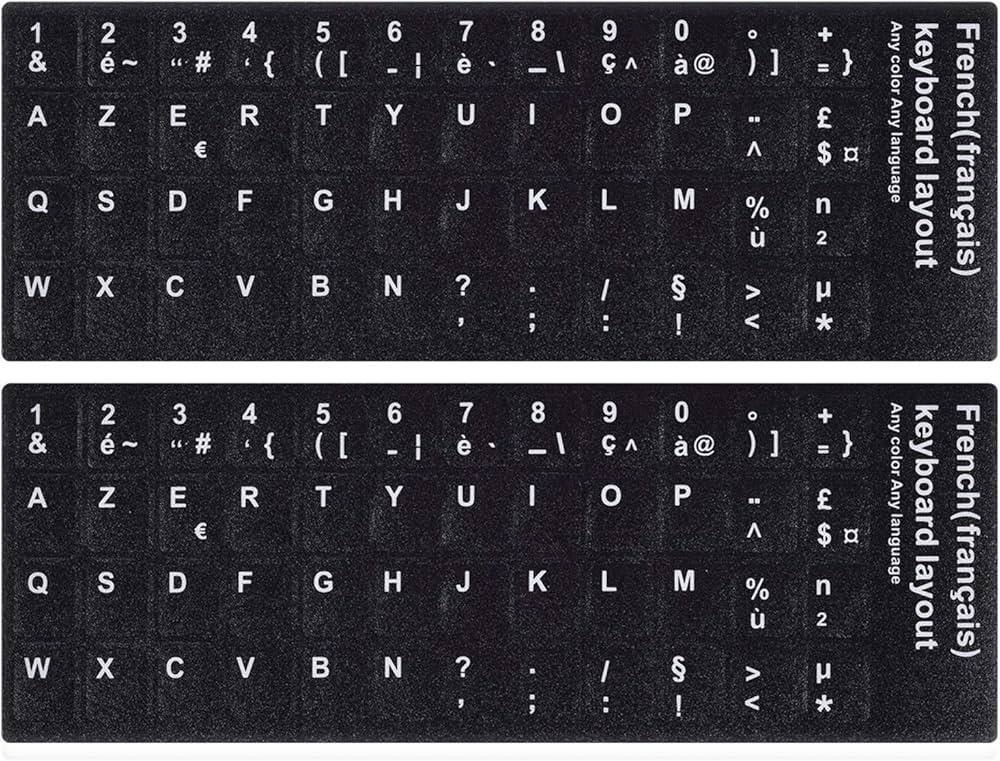 Matting French Keyboard Sticker - Image 3